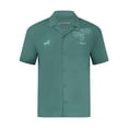 thumbnail image 1 of Alpine Racing F1 Special Edition Miami Oversized Button Down Bowling Shirt - North Atlantic, 1 of 3