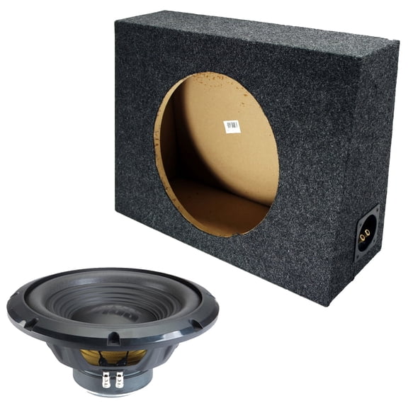 Alpine Regular Standard Cab Truck Sealed Single 12" W12S4 Loaded Subwoofer Sub Box Enclosure 250W RMS 4 Ohm