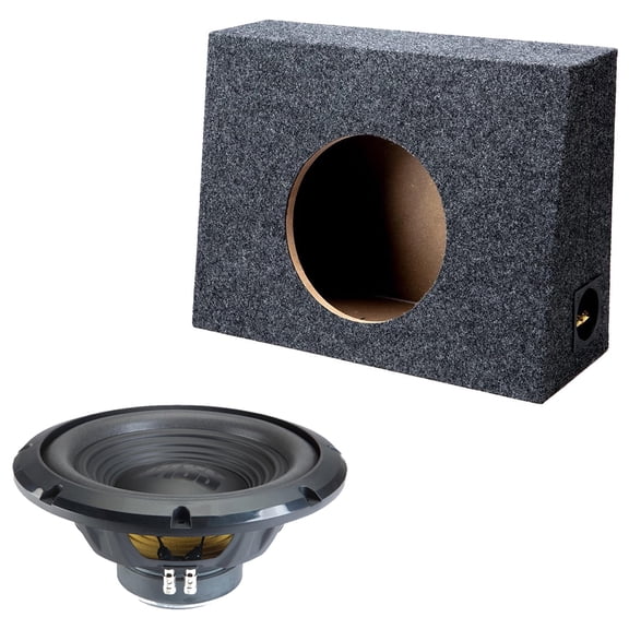 Alpine Regular Standard Truck Sealed Single 12" W12S4 Loaded Subwoofer Sub Box Enclosure 3/4 MDF 250W RMS 4 Ohm