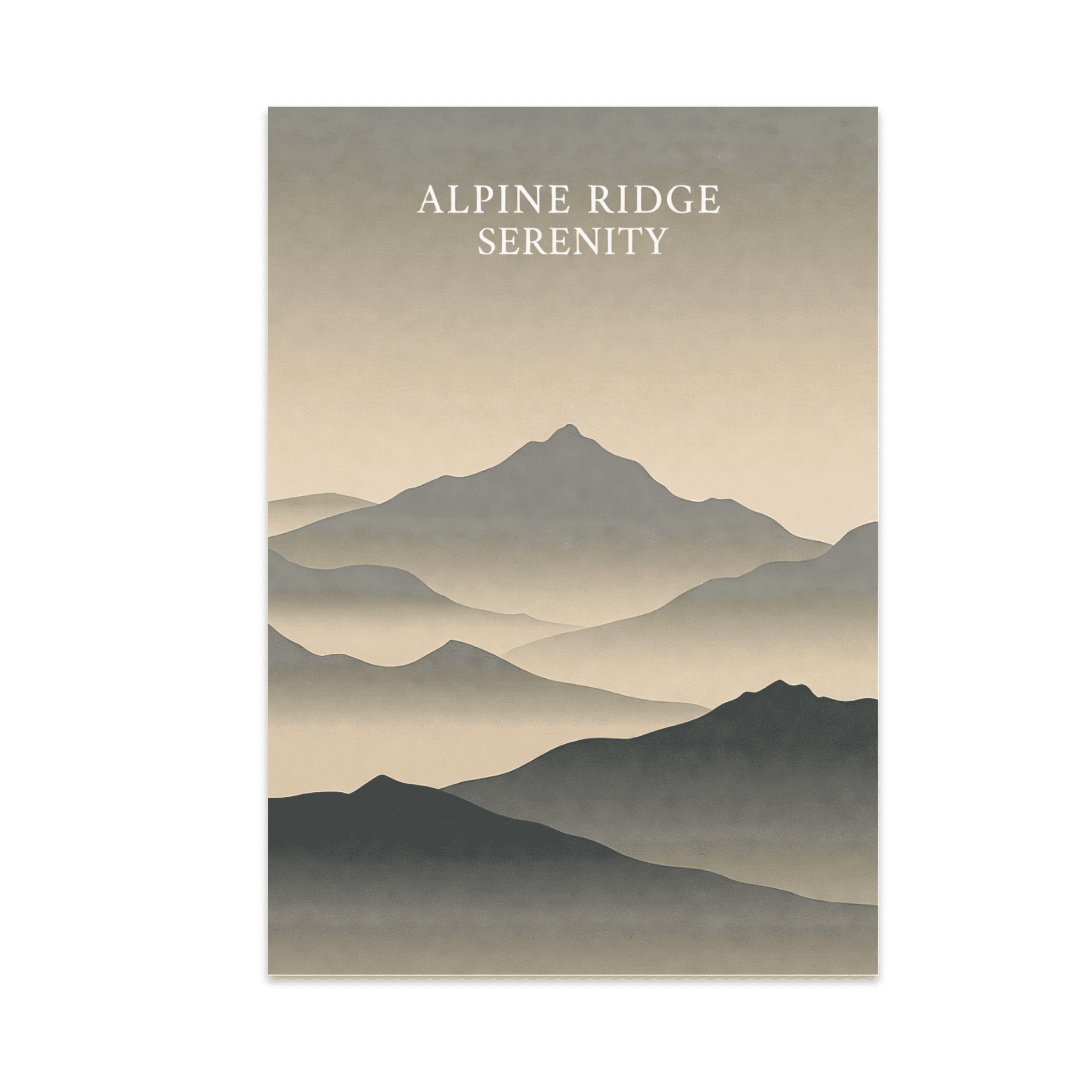 Alpine Ridge Serenity - Nature Enthusiast - 13x19 Poster Print ...