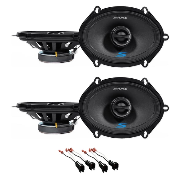 Alpine S 5x7 Front + Rear Speaker Replacement For 2001-05 Ford Explorer Sport Trac