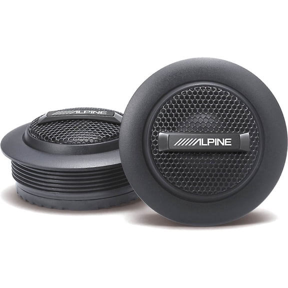 Alpine S-S10TW S-Series 1" Silk Dome Tweeters - Pair