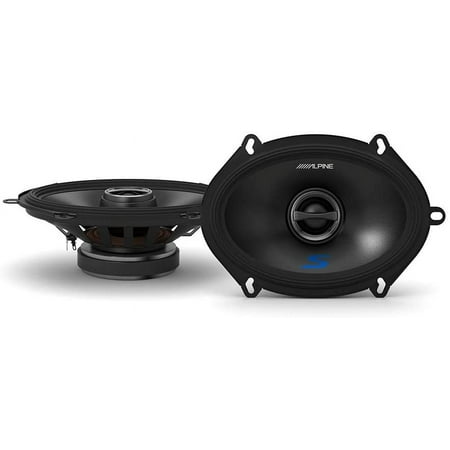 Alpine - 5" x 7" 2-Way Car Speakers with Carbon Fiber Reinforced Plastic Cones (Pair) - Black