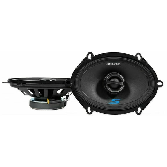 Alpine S-S57 Car Speaker 460W Max (150W RMS) 5" x 7" Type-S 2-Way Coaxial Car Speakers