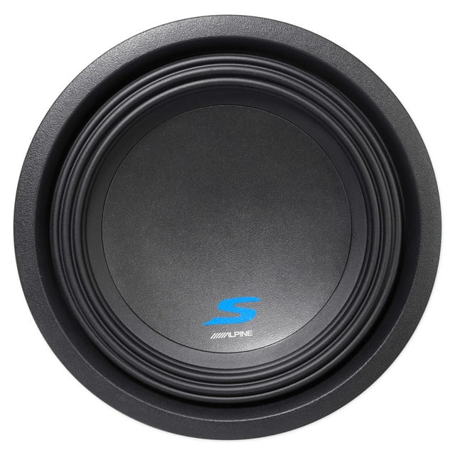 Alpine S-W10D4 10" 1800 Watt Dual 4-Ohm Car Audio Subwoofer DVC Sub SW10D4