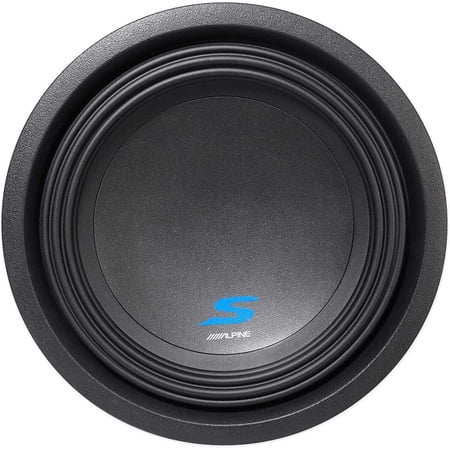 Alpine S-W10D4 Car Subwoofer 1800W Max, 600W RMS 10" S-Series Dual 4 Ohm Car Subwoofer