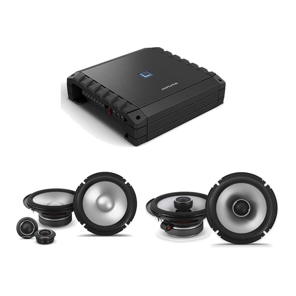 Alpine S2-A36F Amp with S2-S65C Component & S2-S65 Coax Speakers