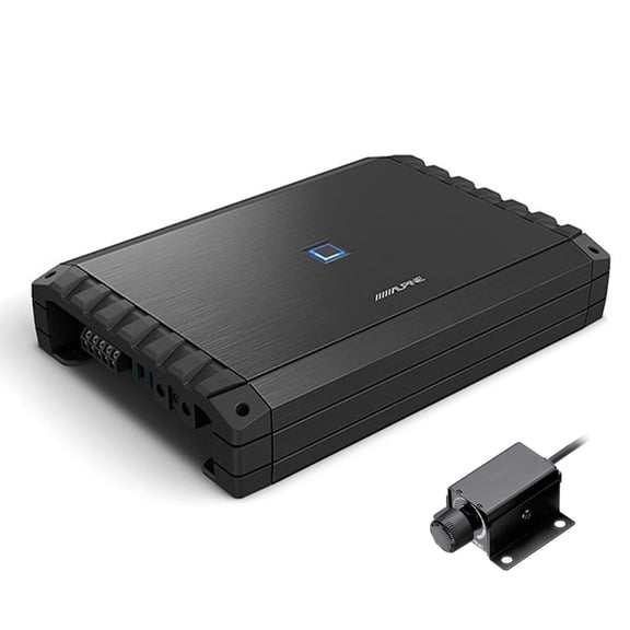 Alpine S2-A55V S-Series Class-D 5-Channel Amplifier & RUX-KNOB.2 Remote Bass Knob Bundle