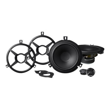 Alpine - 6-1/2" 2-Way Car Speakers (Pair) for 2007-2018 Jeep Wrangler - Black