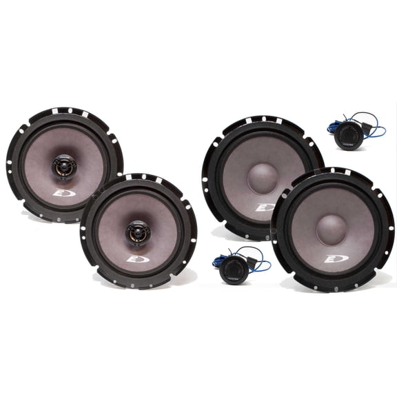 Alpine SXE-1751S 6.5" 220w Component+6.5" 220w 2-Way Car Audio Coaxial Speakers