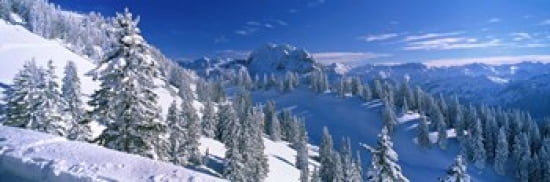 Alpine Scene Bavaria Germany Canvas Art - Panoramic Images (36 x 12)