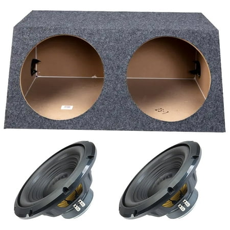 Alpine Slanted Hatchback Sealed Dual 12" W12S4 Loaded Subwoofer Sub Box Enclosure 500W RMS 4 Ohm