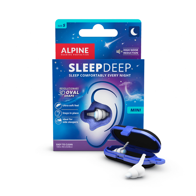 Alpine SleepDeep Mini Soft Ear Plugs for Sleeping and Concentration