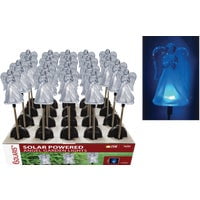 Alpine Solaris Angel Solar Stake Light Lawn Ornament - Pack of 10