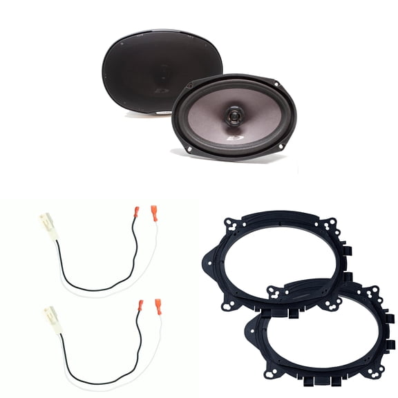Alpine Speakers 6X9 inch for Toyota Corolla 2014-2019 Upgrade Kit - Pair of SXE Series with Adapters and Harness, Car Audio Rear Deck Speaker SXE-6926S