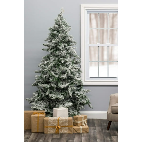 Alpine Spruce Snow Flocked Christmas Tree