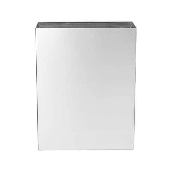 Alpine Industries 6.4 Gal. Stainless Steel Surface-Mounted Bathroom Lidless Trash Can