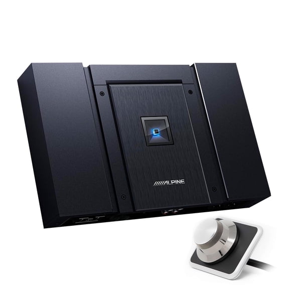 Alpine Status HDA-F60 Hi-Res 4-Channel Amplifier & Alpine RUX-H01 Remote Bass Knob Bundle