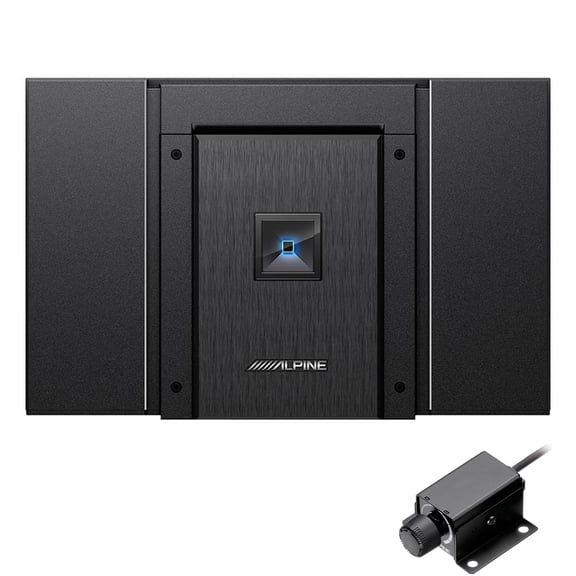 Alpine Status HDA-V90 Hi-Res 5-Channel Amplifier & Alpine RUX-KNOB.2 Remote Bass Knob Bundle
