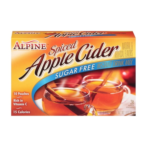 Alpine Sugar Free Spiced Apple Cider Drink Mix (Pack of 14)