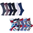 thumbnail image 1 of Alpine Swiss 12 Pack Mens Cotton Dress Socks Mid Calf Argyle Pattern Solids Set, 1 of 3