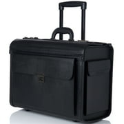 Alpine Swiss 19 Wheeled Briefcase Rolling Case Sales Sample Pilot Lawyer Attache