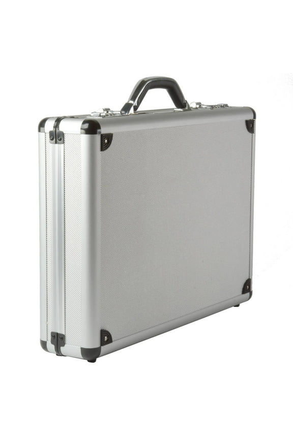 Executive Aluminum Briefcase Padded Laptop Briefcase For Men Hard Shell Attache Case Combo Lock Business Case