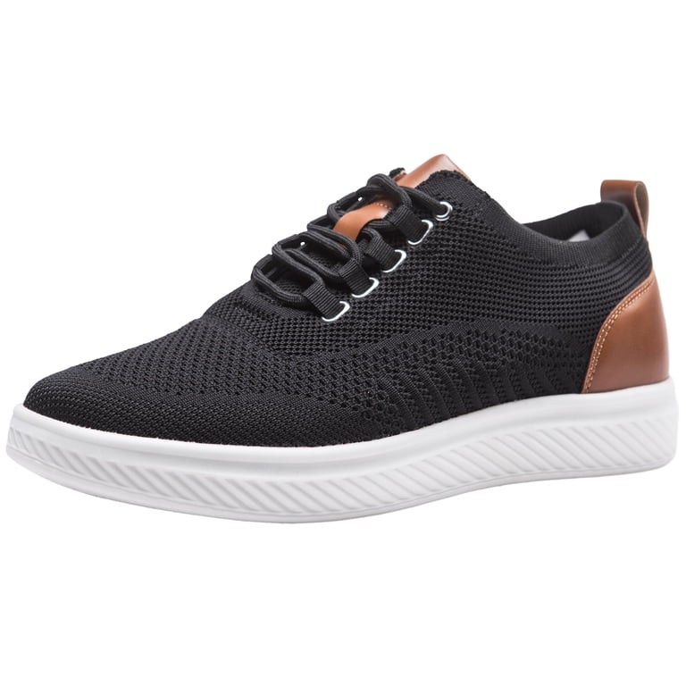 PU Leather & Knit Oxfords Dress Sneakers Lightweight Casual Business Shoes MaxFlex SuiteCraft] Men main image 4