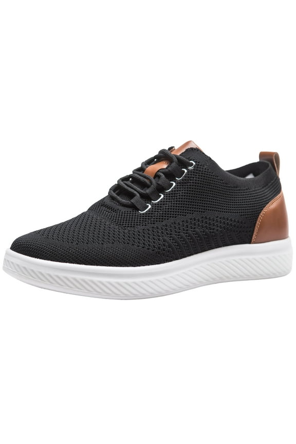 Brad Men's Lightweight Dress Sneakers – Breathable Mesh Oxford Shoes for Business Casual & Everyday Comfort with Cushioned Sole