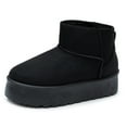 thumbnail image 1 of Alpine Swiss Brynn Womens Ultra Mini Platform Boots Faux Fur Warm Winter Short Ankle Booties, 1 of 7