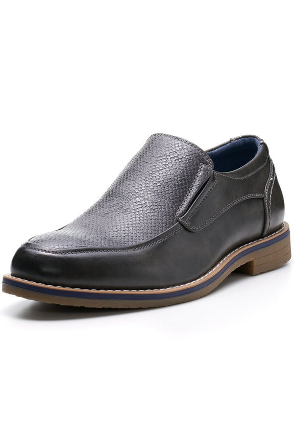 Carter Mens Slip On Loafers Snakeskin Dress Shoes Leather Lined