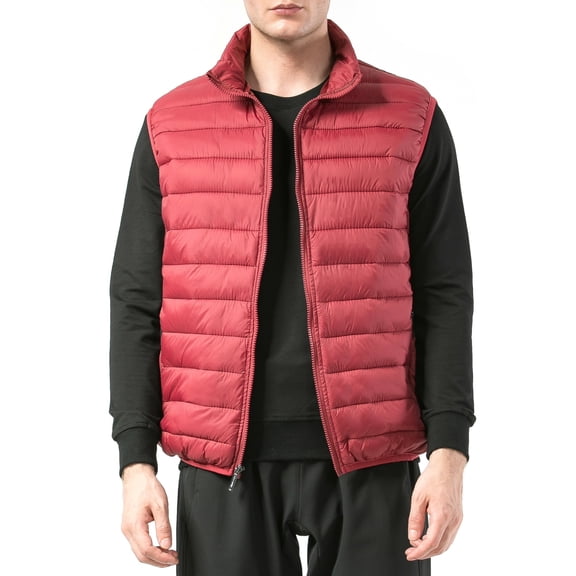 Alpine Swiss Clark Mens Puffer Vest Down Alternative Water Resistant Packable Outerwear Zip Up Pockets Warm Versatile Layer