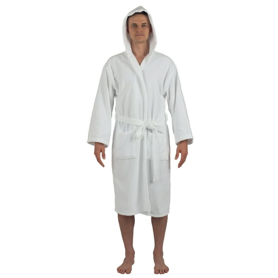 Alpine Swiss Dane Mens Hooded Bathrobe Cotton Terry Cloth Luxury Hotel Spa Robe