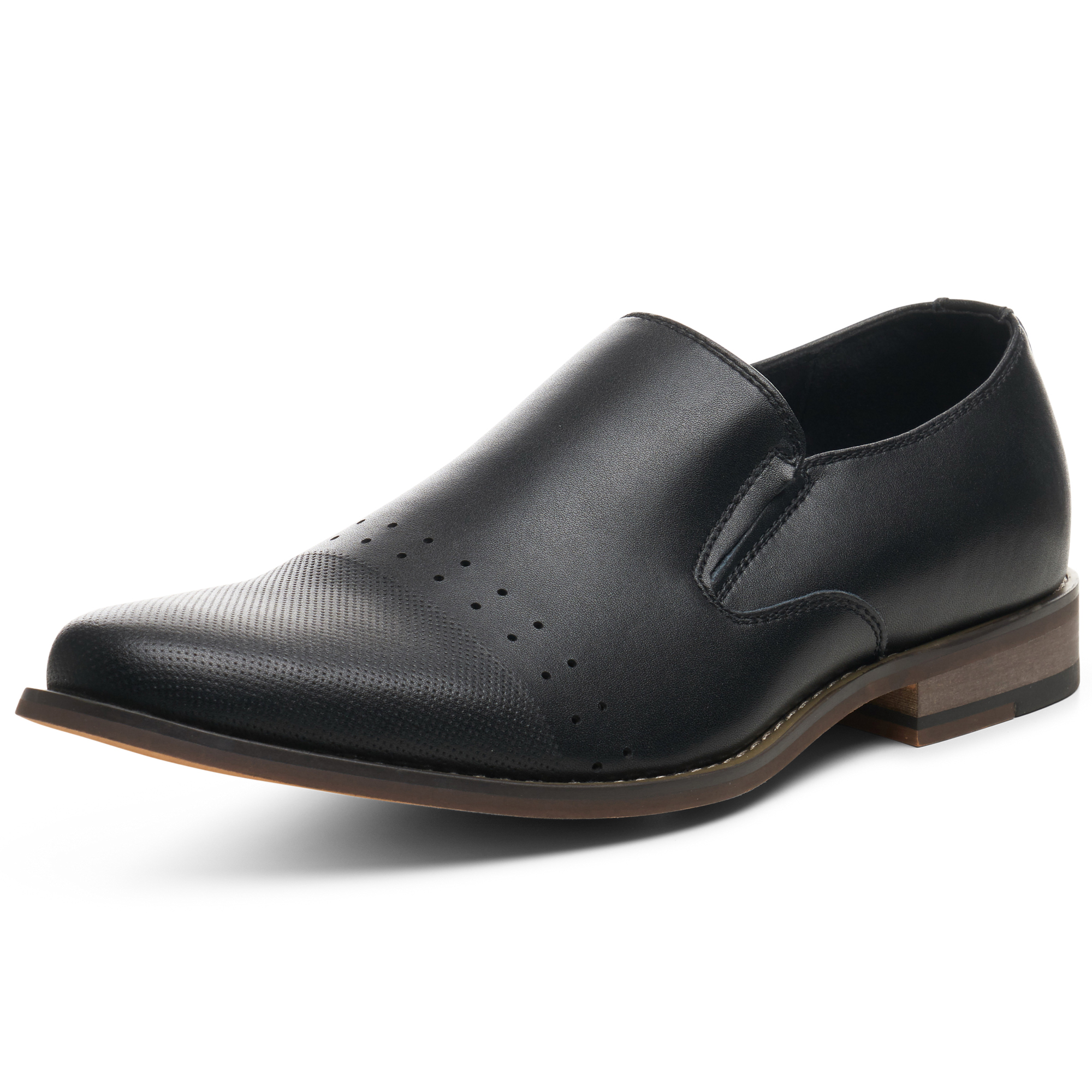 Alpine Swiss Double Diamond Mens Leather Loafers Oxford Slip-on Dress Shoes - image 1 of 7