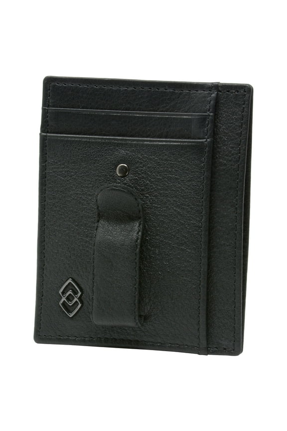 Double Diamond Mens RFID Money Clip Minimalist Front Pocket Wallet