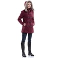 thumbnail image 1 of Alpine Swiss Duffy Womens Wool Coat Faux Fur Trim Hooded Parka Jacket, 1 of 8