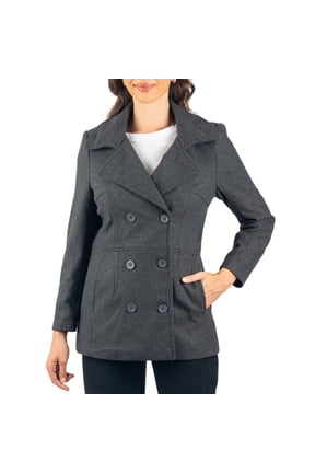 Alpine Swiss Emma Womens Peacoat Jacket Wool Blazer Double Breasted Overcoat New