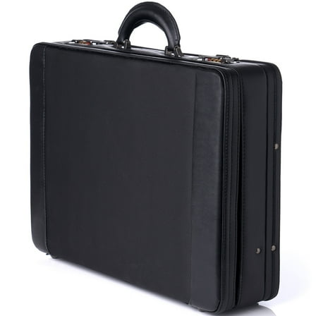 Alpine Swiss Mens Briefcase Hard Side Business Case Expandable Attache Case For Men Dual Combination Locks Multiple Organizers Manufacturer’s Warranty