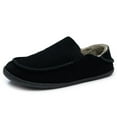 thumbnail image 1 of Alpine Swiss Gary Mens Genuine Suede Moccasin Slippers Sherpa Slip On Shoes, 1 of 6