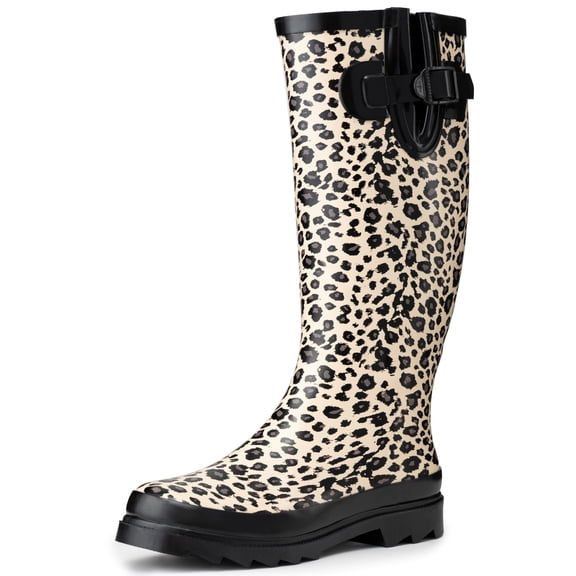 Alpine Swiss Izzy Womens Waterproof Tall Rain Boots | Knee High Rubber Garden Boots | Anti-Slip Outdoor Work Mud Boot | Wellington Boots Rain Shoes