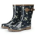 thumbnail image 1 of Alpine Swiss Izzy Womens Waterproof Tall Rain Boots Non-Slip Rubber Mid Calf Garden Shoes, 1 of 7