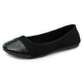 thumbnail image 1 of Alpine Swiss Kelly Women’s Ballet Flats | RUNS SMALL SIZE UP | Comfortable Dress or Casual Shoes | Two Tone Cap Toe Slip On Flats | Anti-Slip Sole, 1 of 6