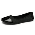 thumbnail image 1 of Alpine Swiss Kelly Cap Toe Ballet Flats Two Tone Comfortable Slip On Flat Shoes, 1 of 6