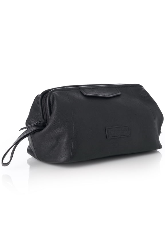 Lauter Toiletry Bag Genuine Leather Shaving Kit Dop Kit Travel Case