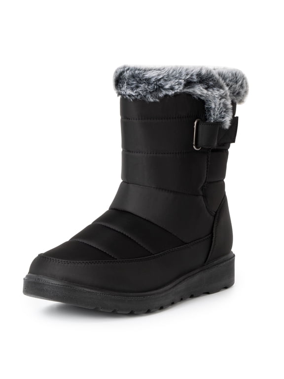 Lexie Women’s Snow Boots | Waterproof Faux Fur Lined | Warm Cozy Winter Booties | Anti-Slip Sole | Stylish Outdoor Shoes
