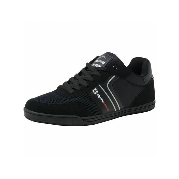 Alpine Swiss Liam Mens Fashion Sneakers Suede Trim Low Top Lace Up