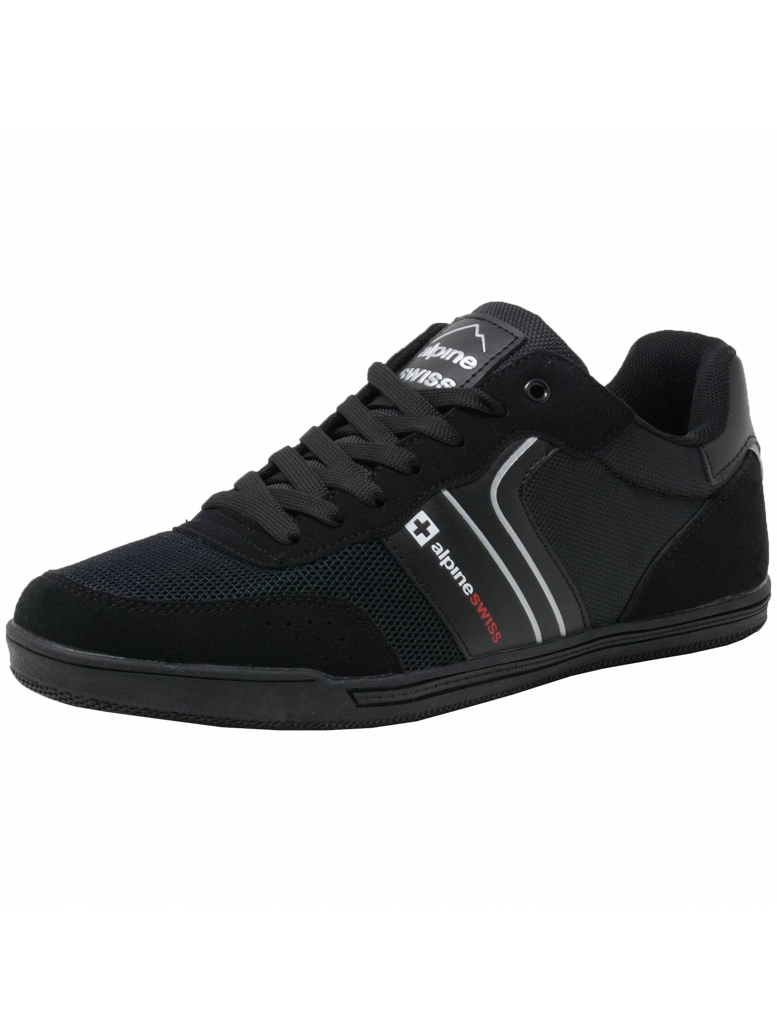 Alpine Swiss Liam Mens Fashion Sneakers Suede Trim Low Top Lace Up Tennis Shoes - image 1 of 7