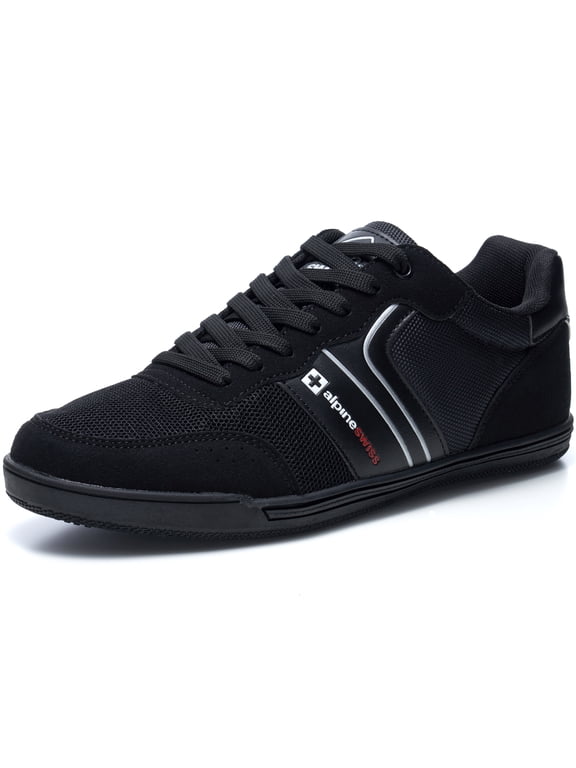 Liam Men’s Casual Shoes | Suede Trim Fashion Sneakers | Low Top Lace Up Stylish Tennis Shoes