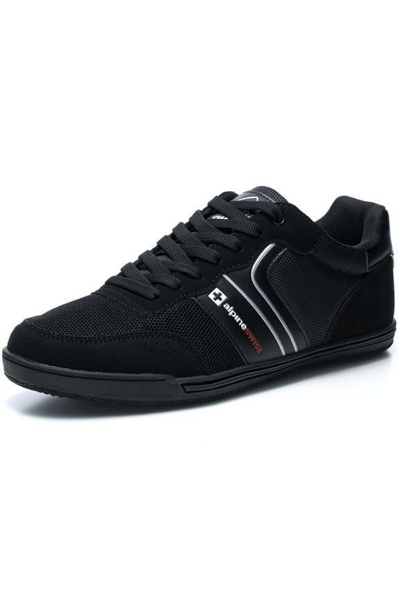Liam Men’s Casual Shoes | Suede Trim Fashion Sneakers | Low Top Lace Up Stylish Tennis Shoes