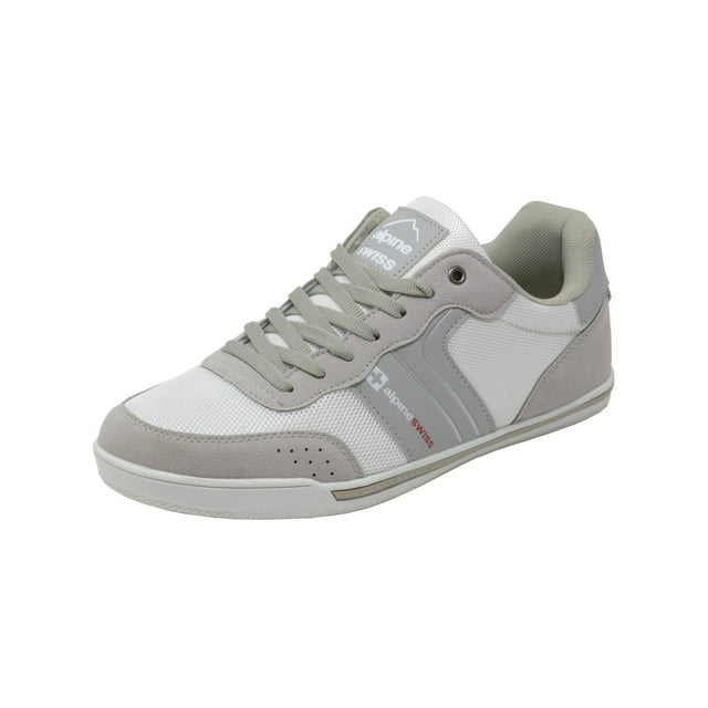Alpine Swiss Liam Mens Fashion Sneakers Suede Trim Low Top Lace Up